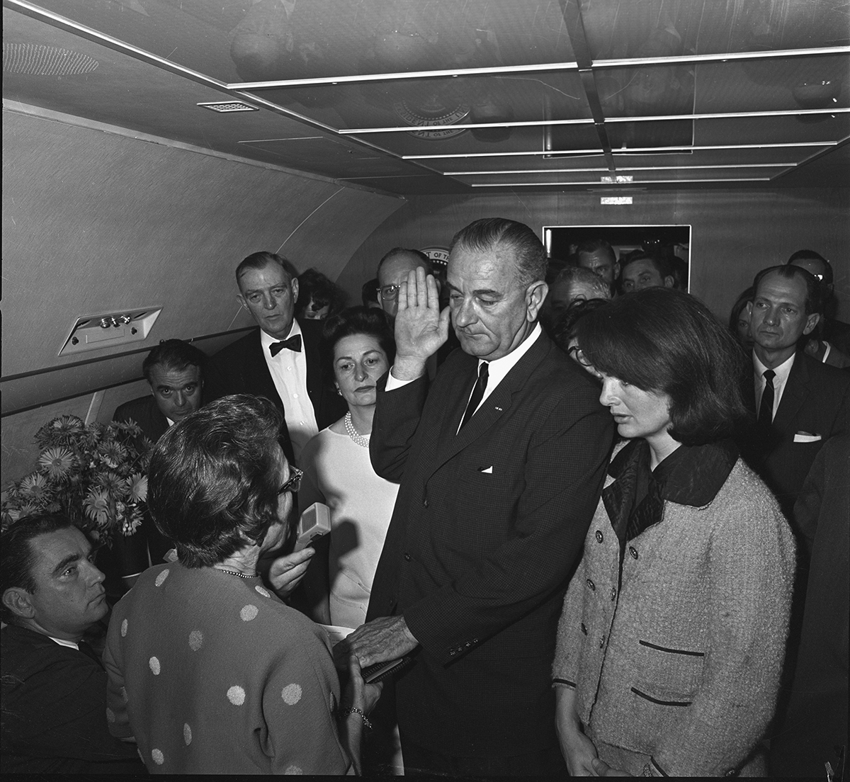 Swearing in of Lyndon B. Johnson as President