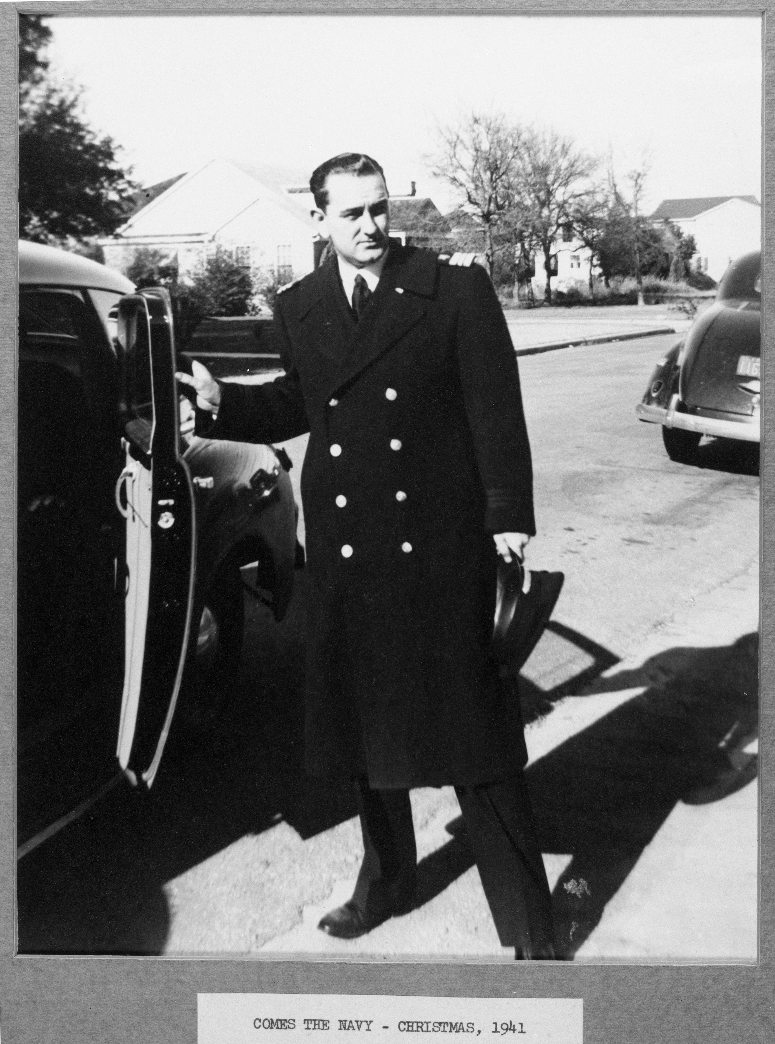 Lt. Commander Lyndon B. Johnson in Navy uniform