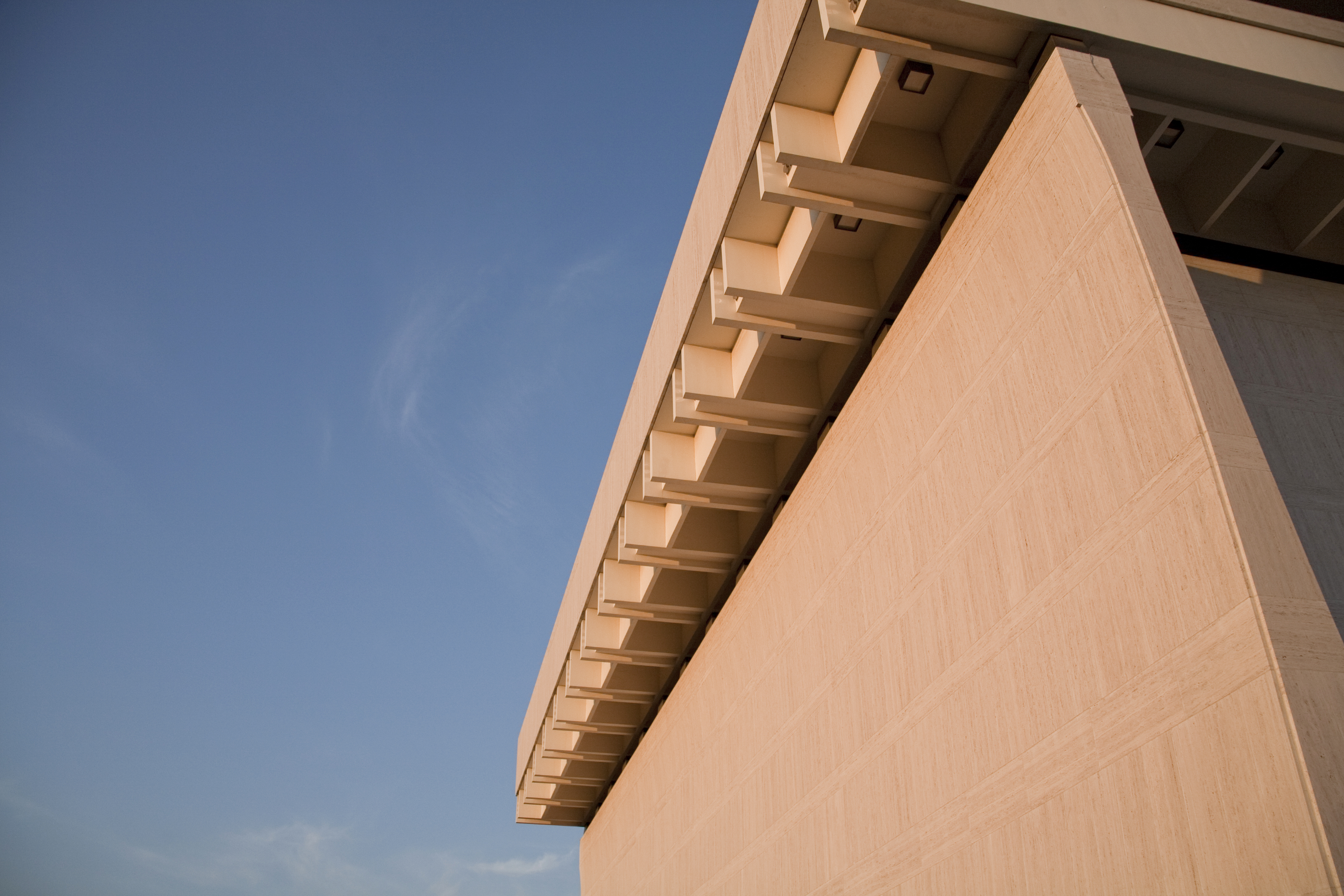 Exterior of the LBJ Presidential Library.