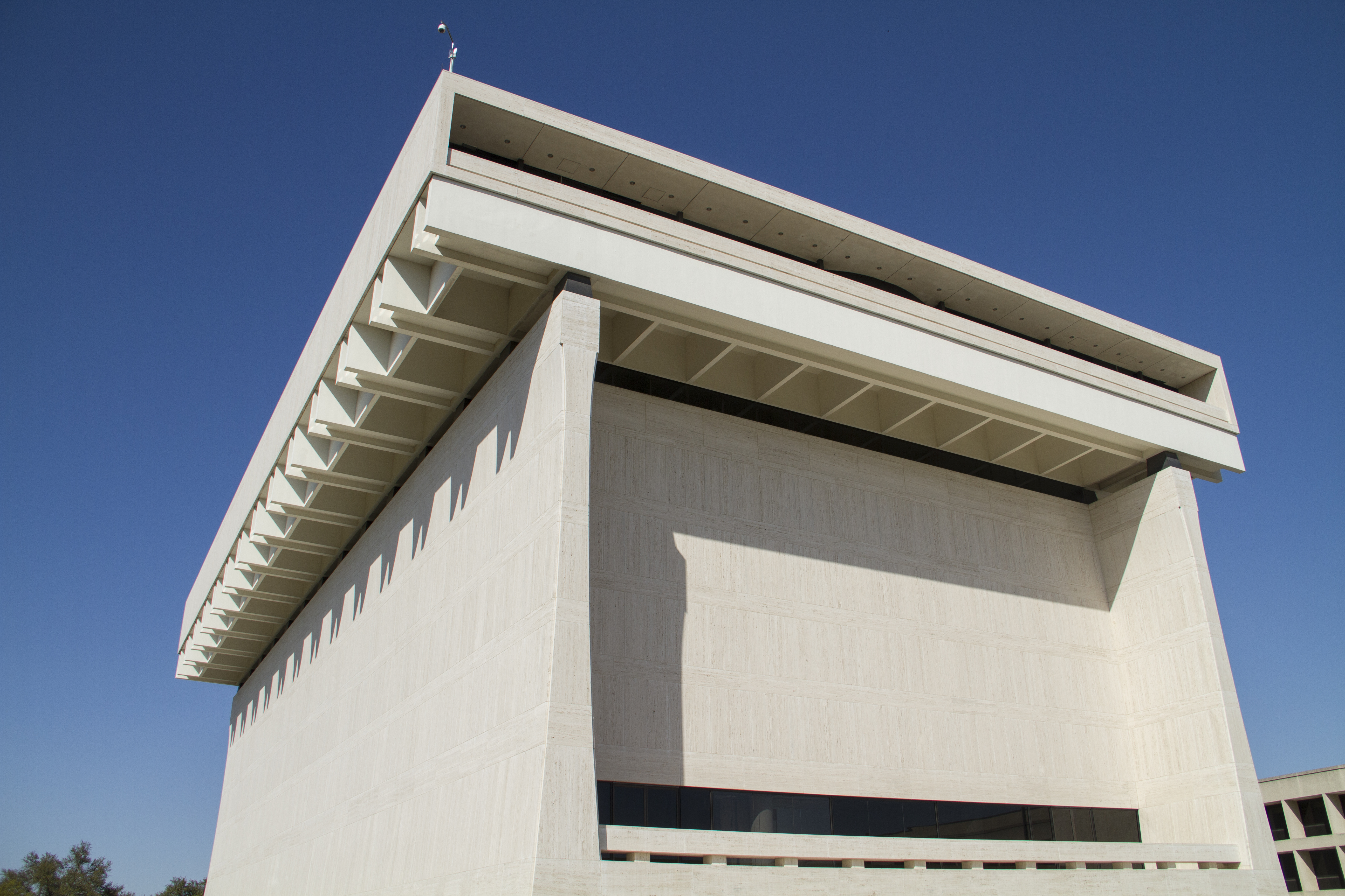 Exterior LBJ Presidential Library. 