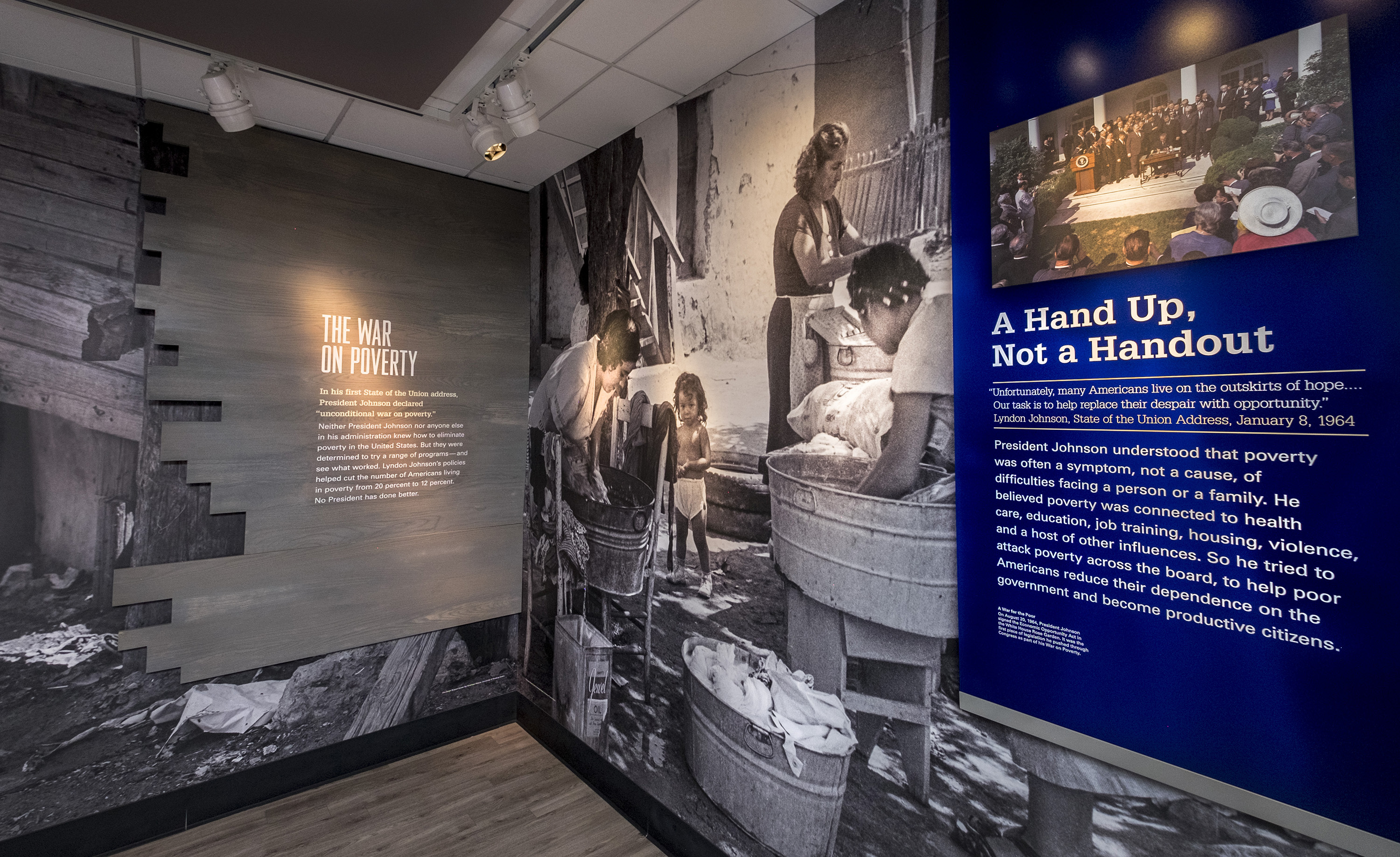 The War on Poverty exhibit at the LBJ Presidential Library