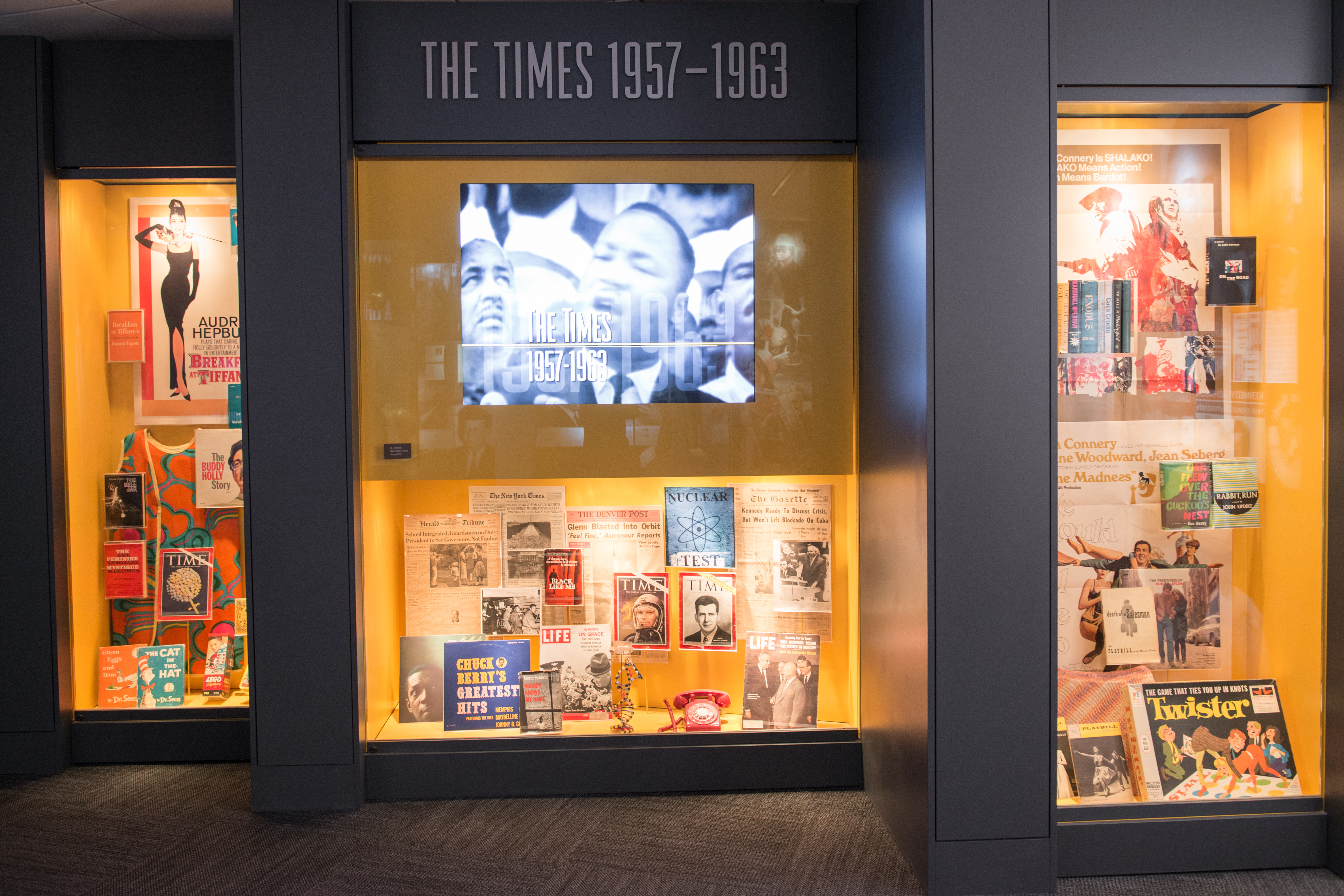 Exhibits at the LBJ Presidential Library.