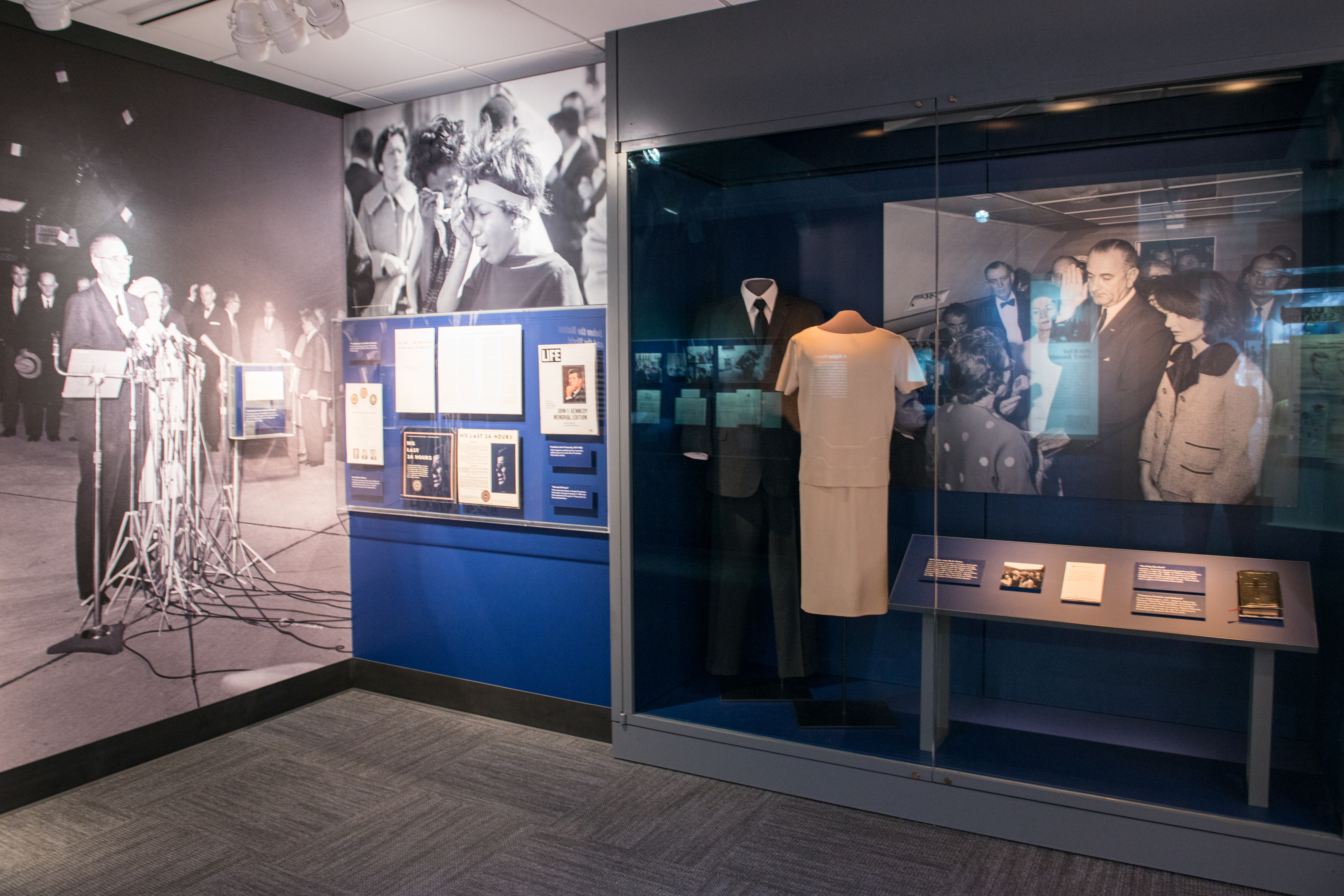 "November 22, 1963" exhibit at the LBJ Presidential Library.