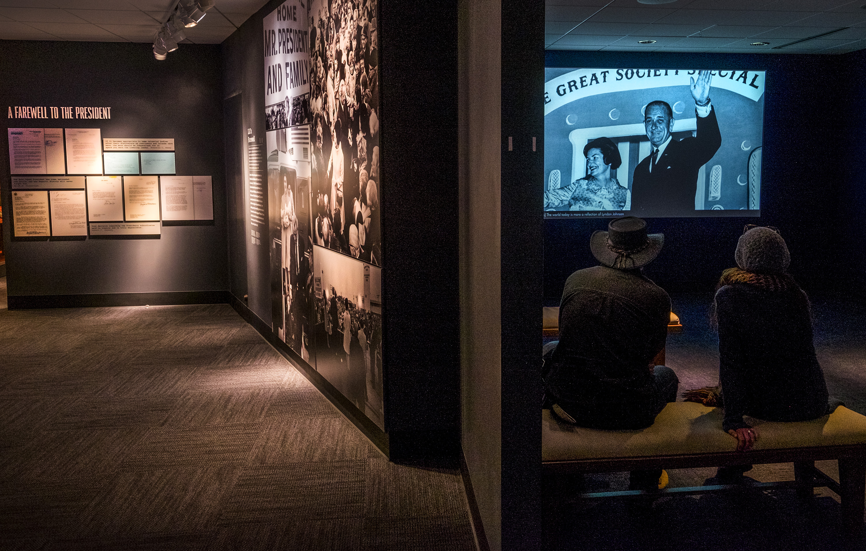  LBJ's Farewell exhibit and theater at the LBJ Presidential Library.