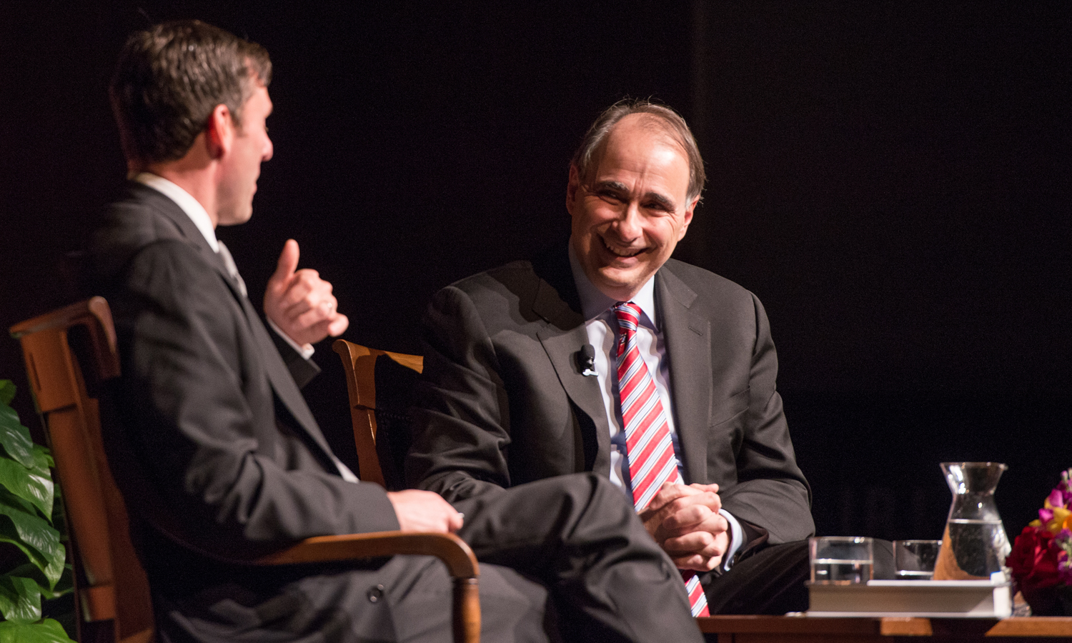 (L-R) Mark K. Updegrove and Political strategist David Axelrod, photo by Lauren Gerson DIG13717-131