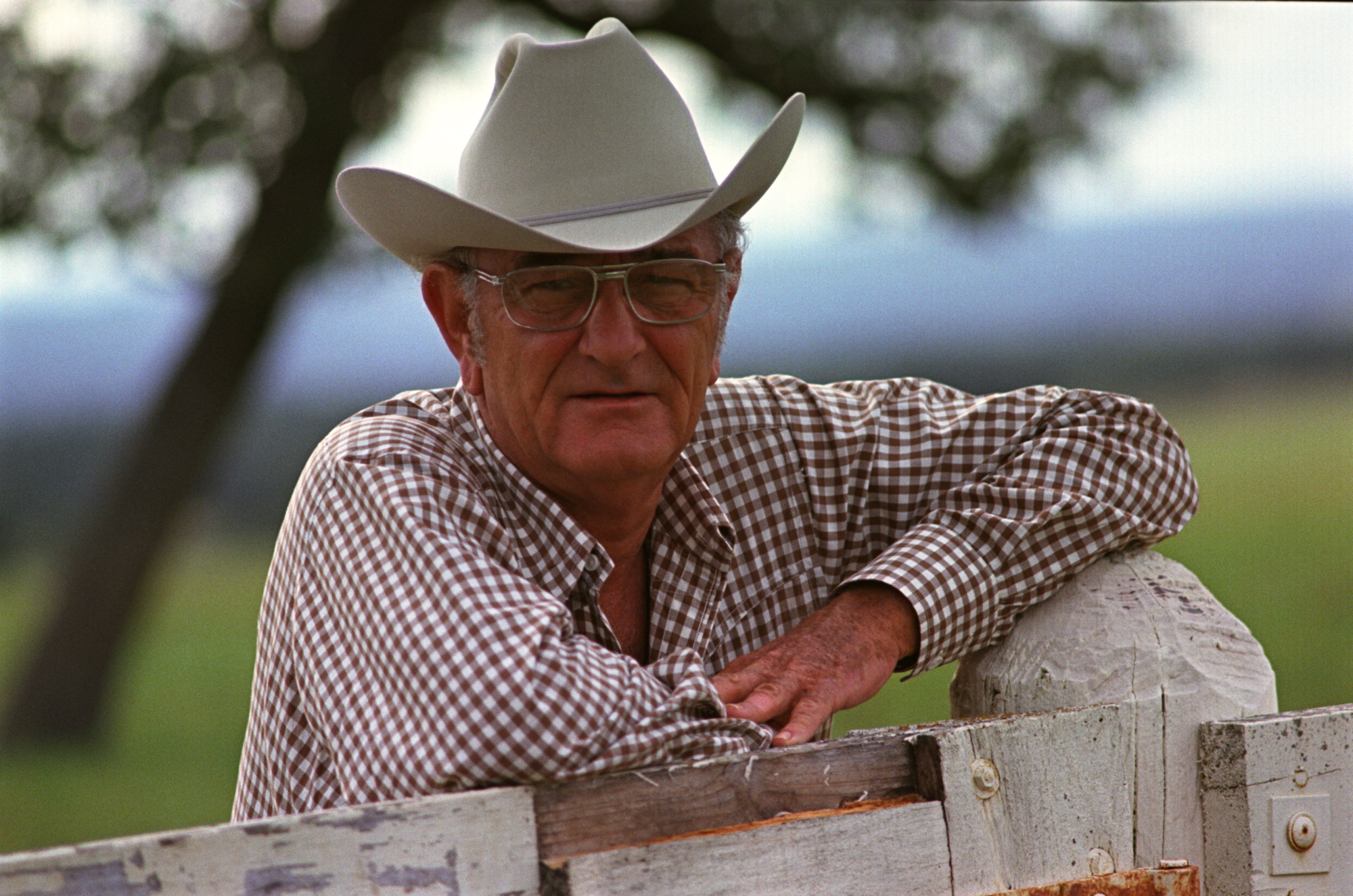 Lyndon B. Johnson at his ranch