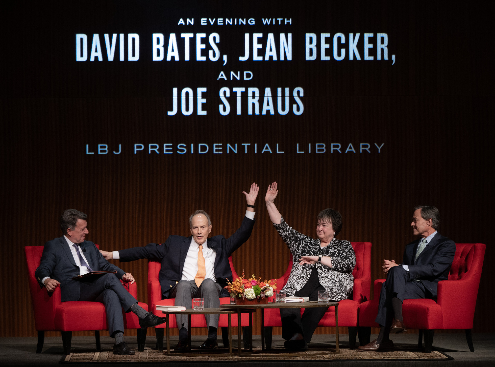 (L-R) Mark Lawrence, David Bates, Jean Becker and Joe Straus