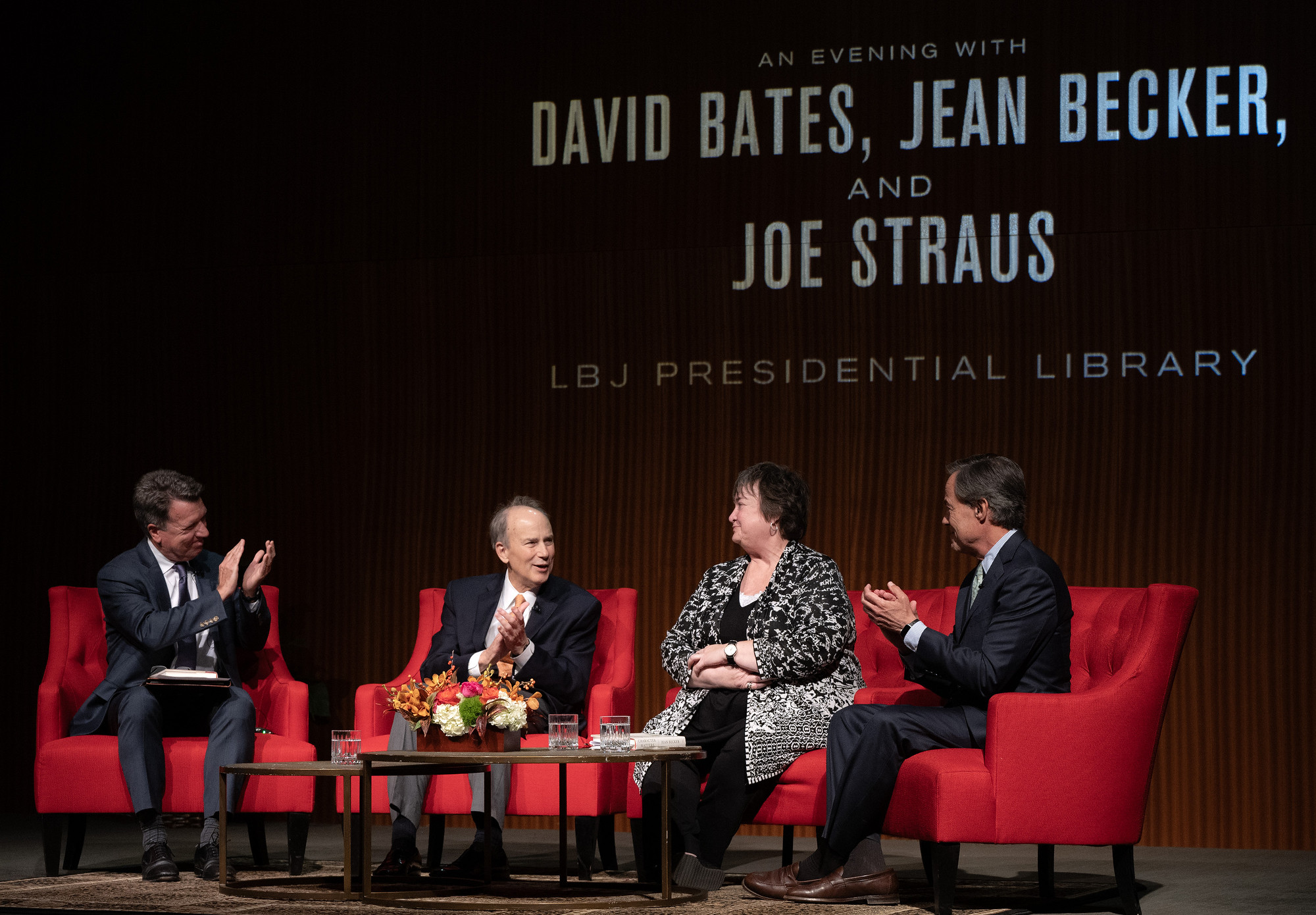 On November 20, 2024, the LBJ Library, co-hosting with the Texas Book Festival, held An Evening With David Bates, Jean Becker, and Joe Straus to discuss George H.W. Bush’s remarkable life and legacy. 