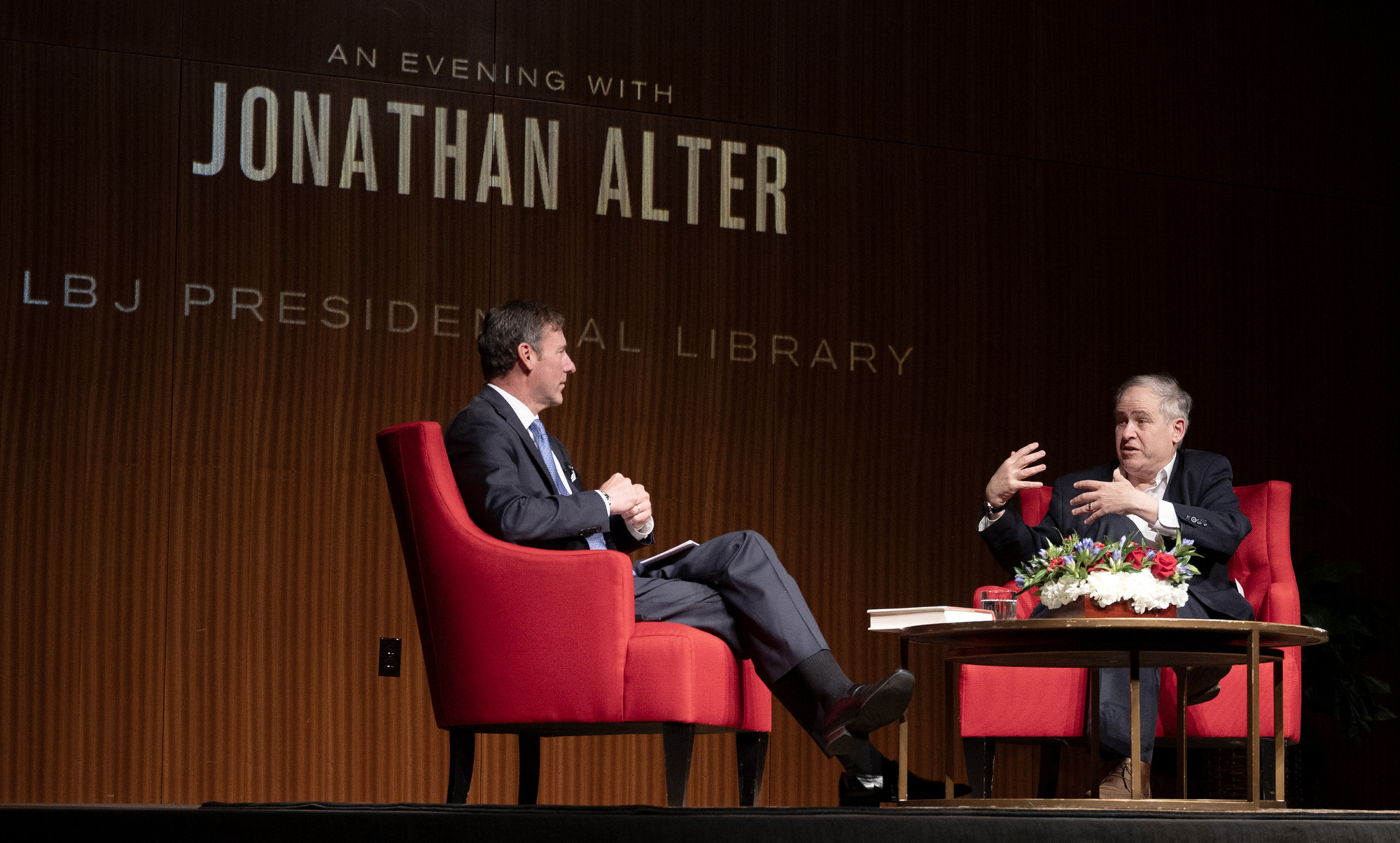 (L-R) Mark Updegrove and Jonathan Alter