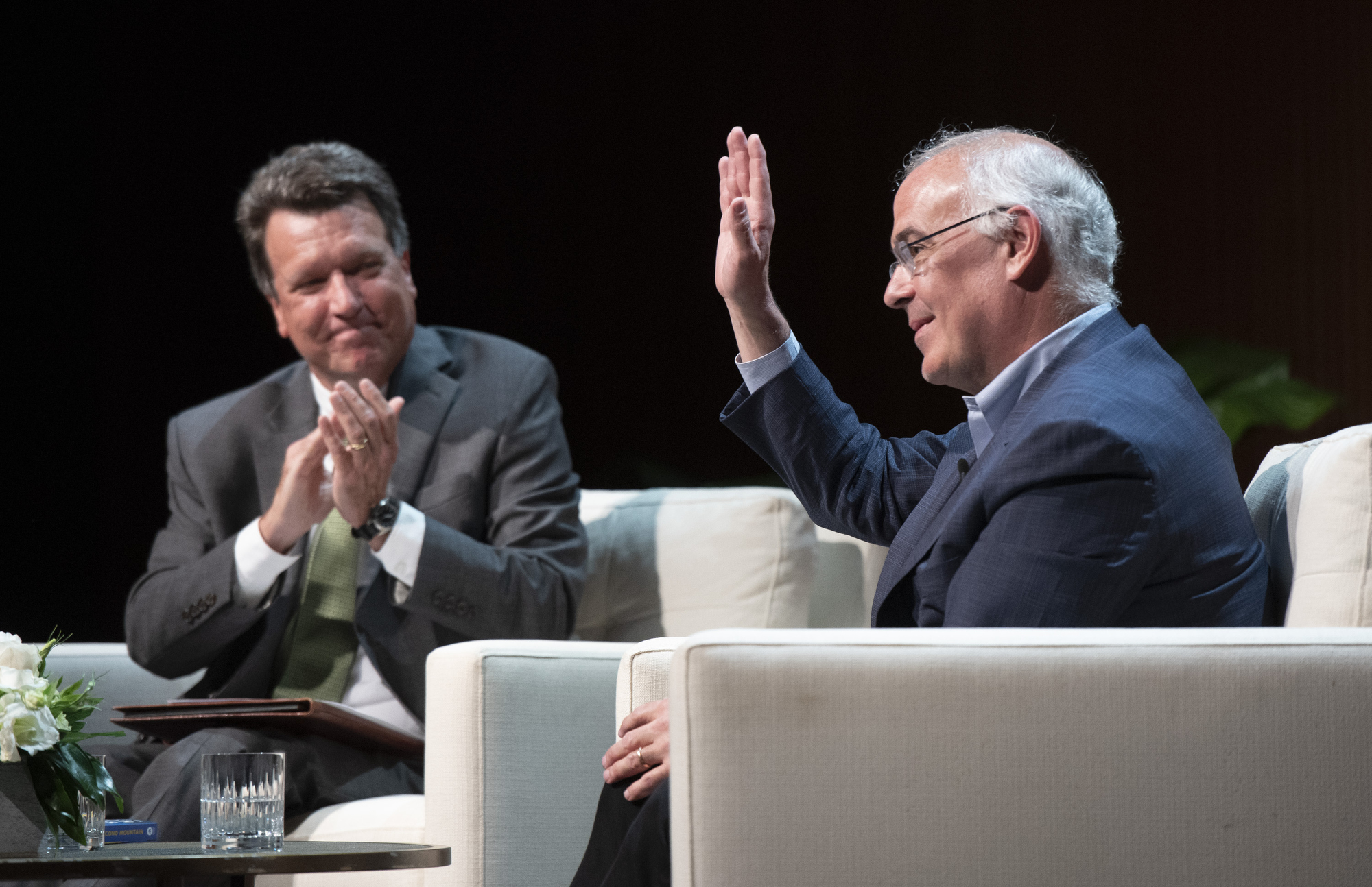 (L-R) Mark Lawrence and David Brooks.