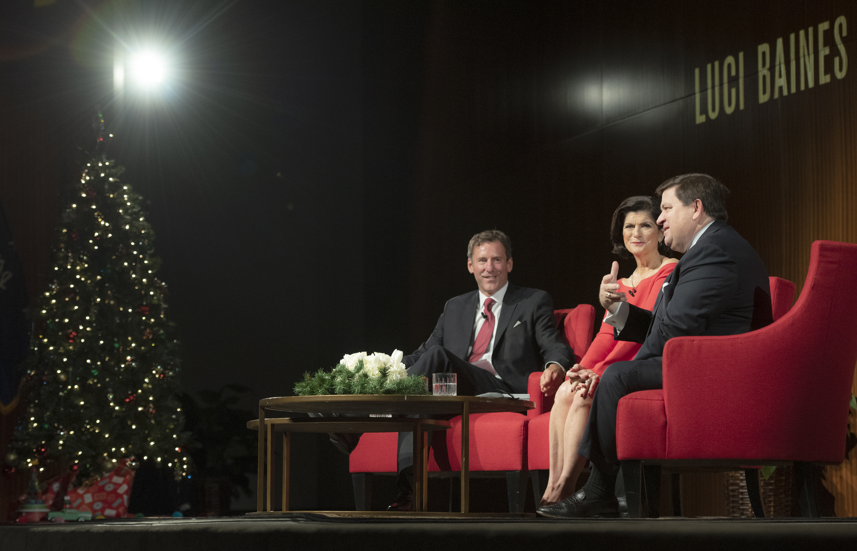 Mark Updegrove, Luci Baines Johnson and Stewart McLaurin.