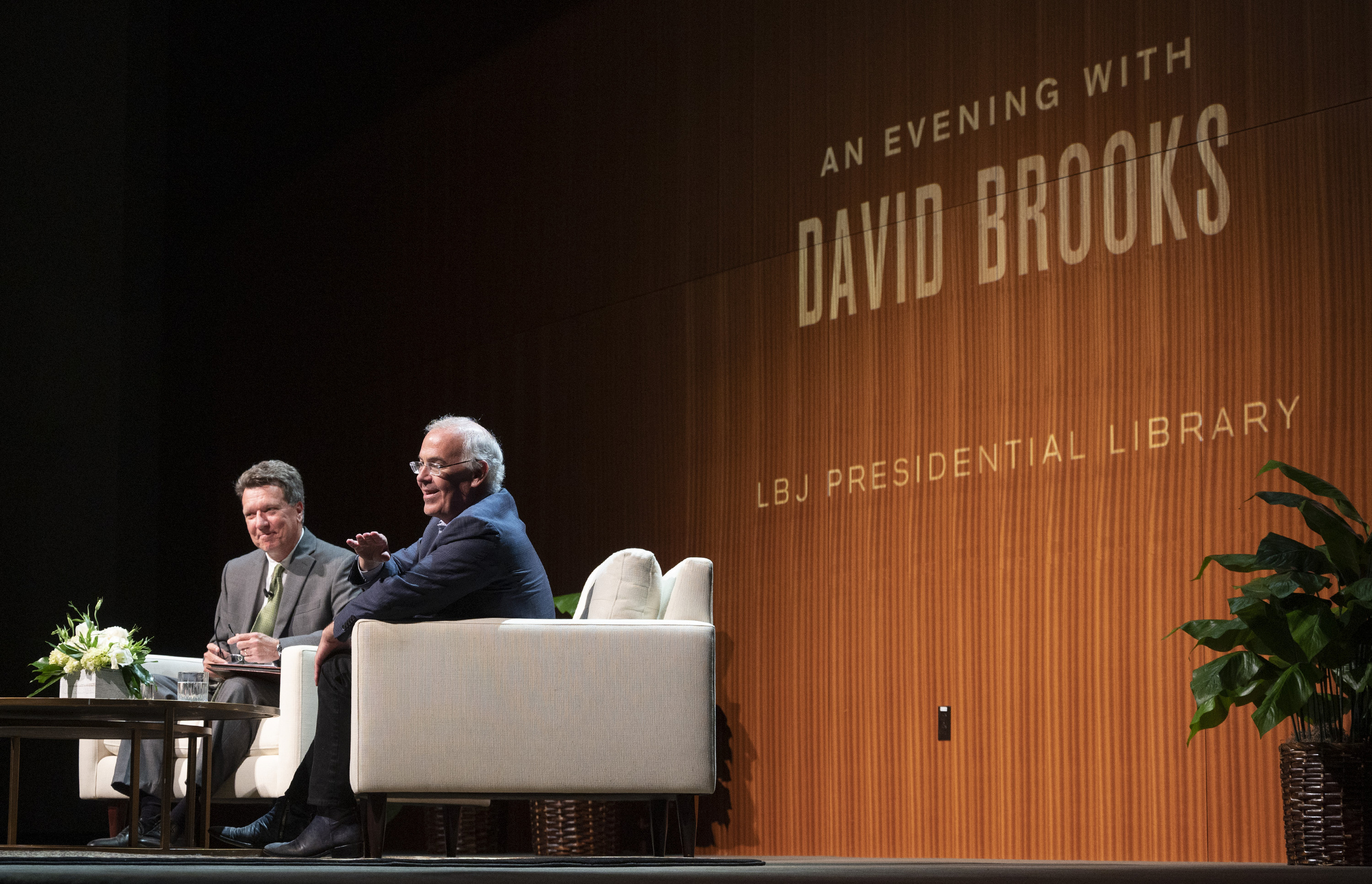 (L-R) Mark Lawrence and David Brooks.