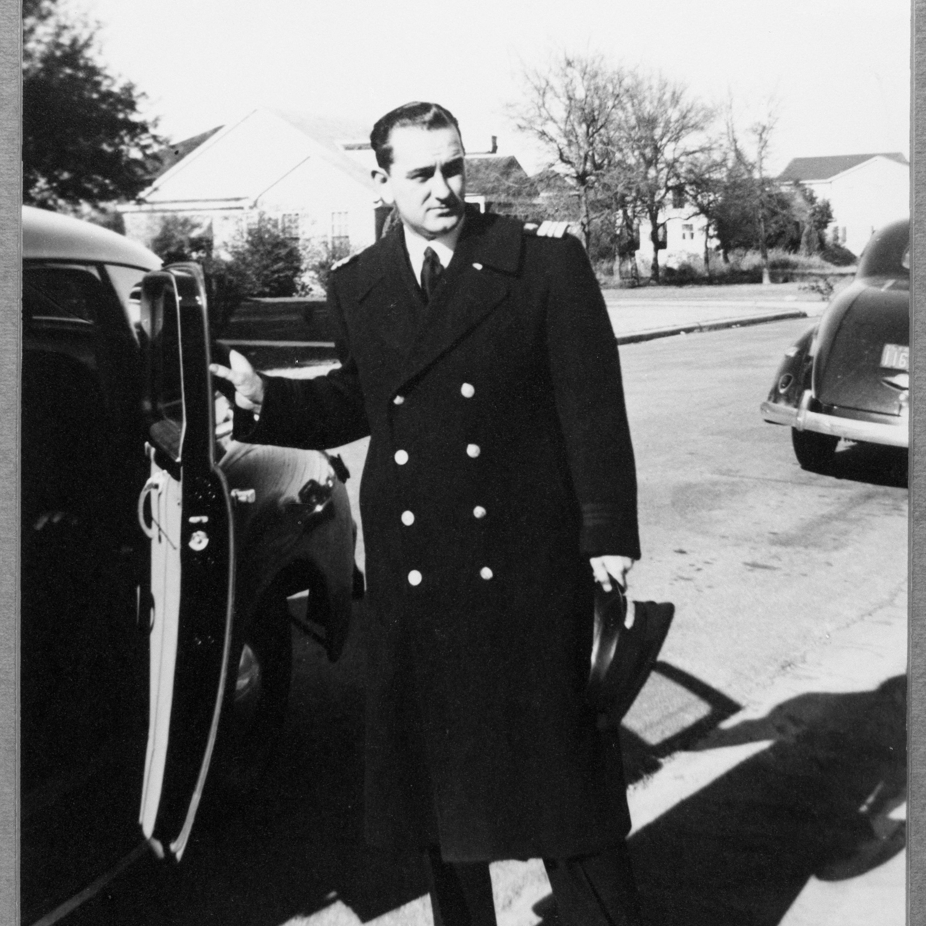 Lt. Commander Lyndon B. Johnson in Navy uniform