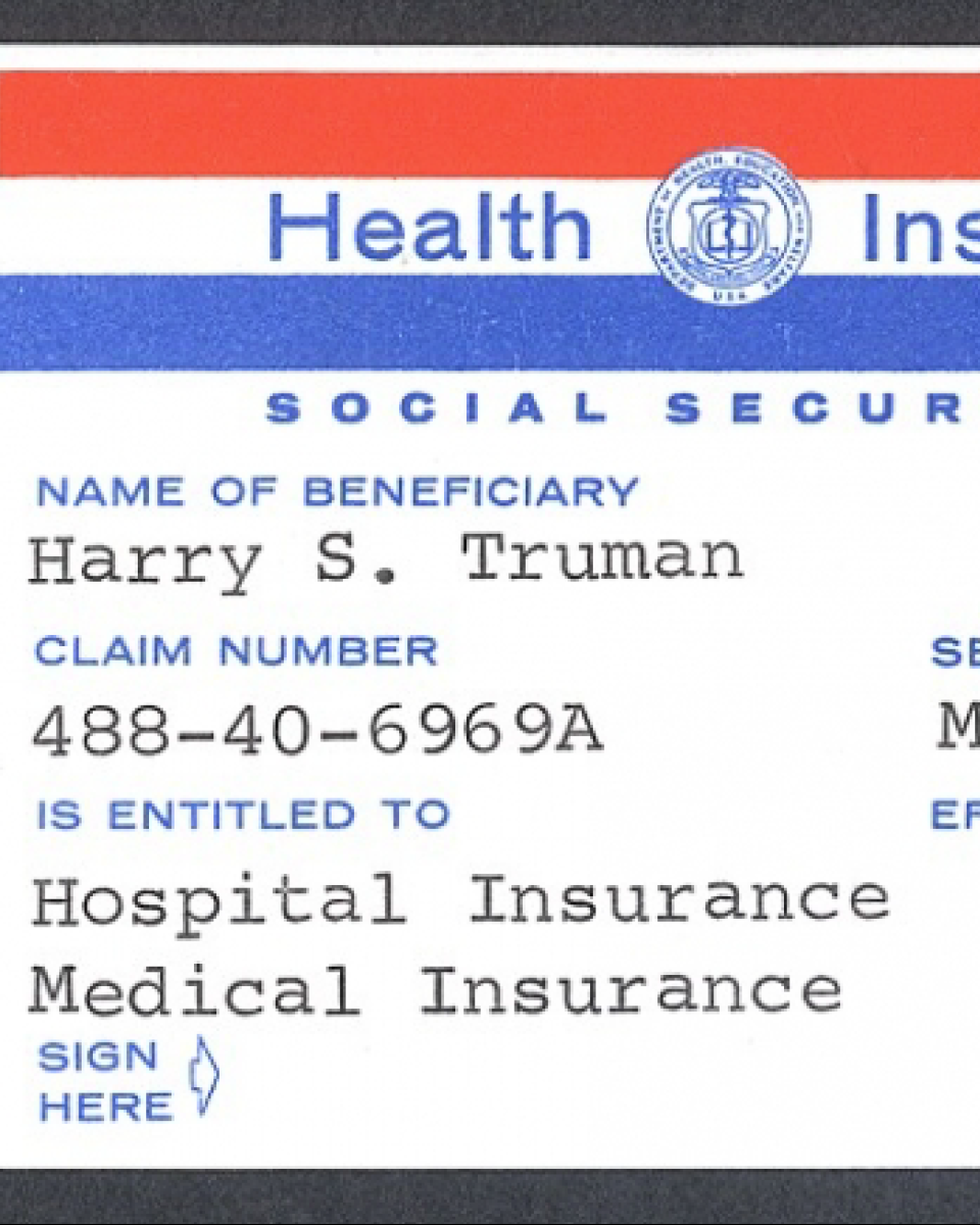 Harry and Bess Truman Medicare Cards