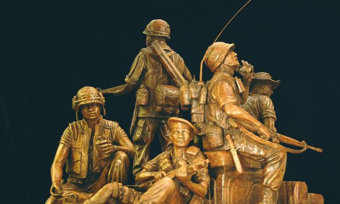 The Texas Capitol Vietnam Veterans Monument.