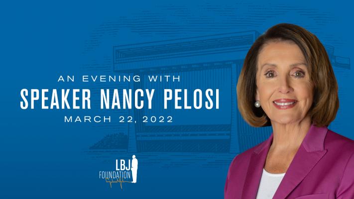 House Speaker Nancy Pelosi Talks Voting Rights at the LBJ Library in Austin on Tuesday, March 22